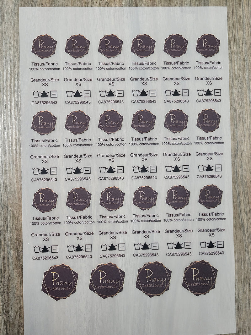 Custom DTF Labels