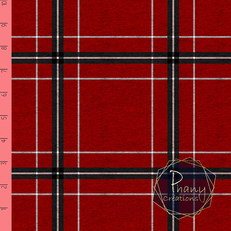 Red mottled checks