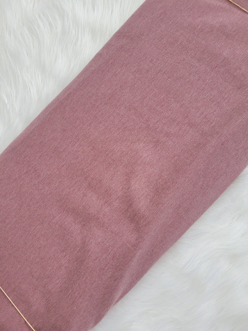 Rose chiné - Fleece de bambou