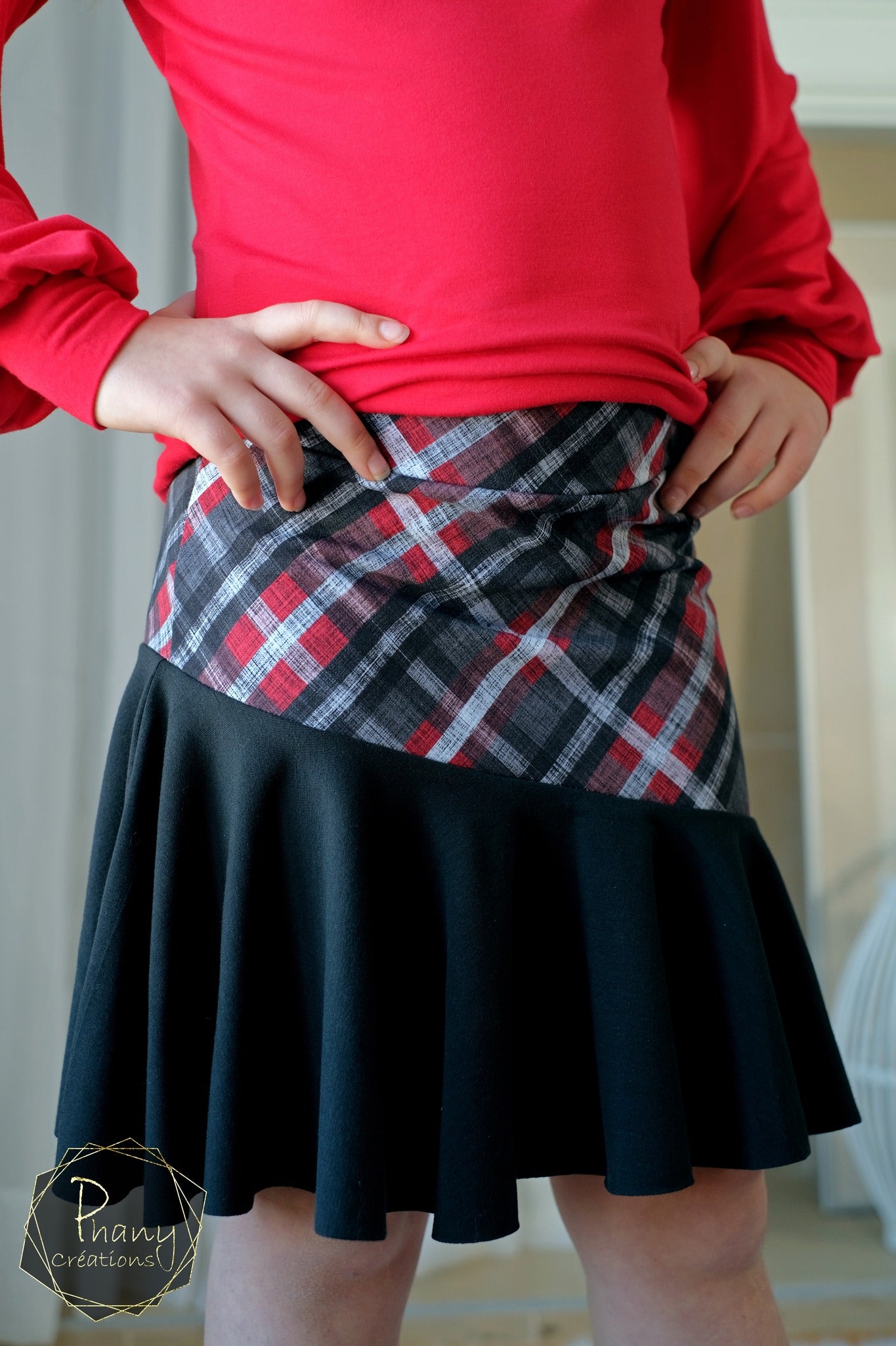 Red Diagonal Plaid