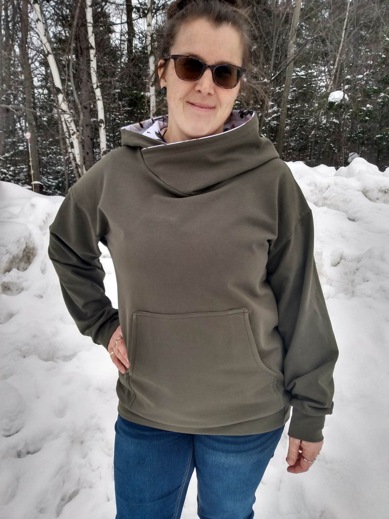 PATRON - Dropped sleeve Hoodie Phany Créations