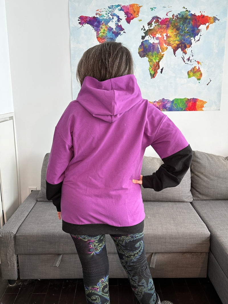 PATRON - Dropped sleeve Hoodie Phany Créations