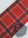 Red mottled checks