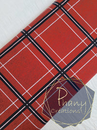 Red mottled checks