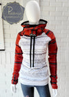 Red mottled checks