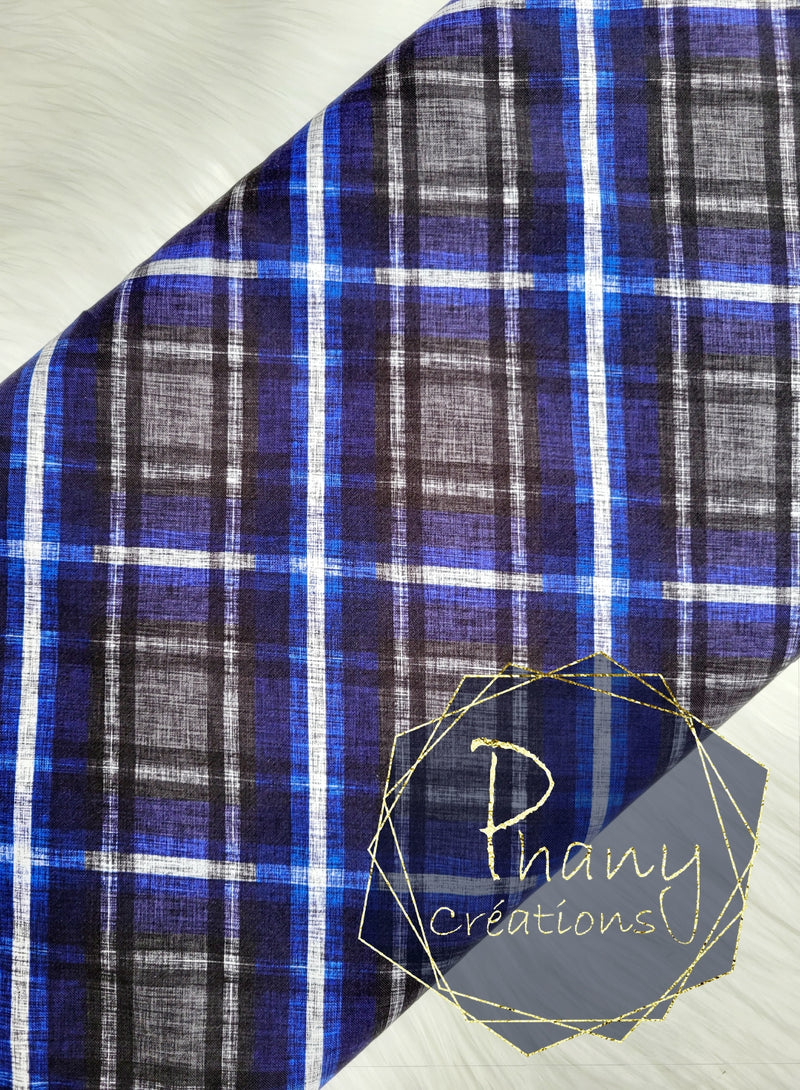 Plaid Bleu