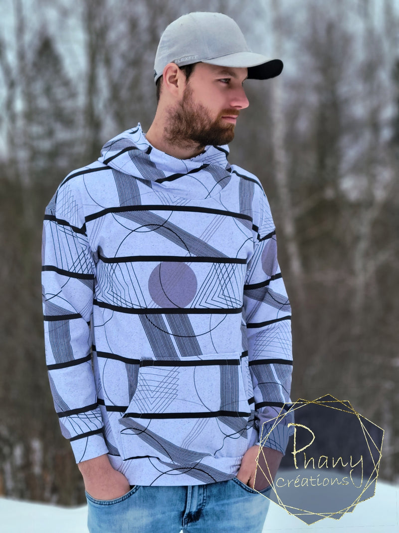 PATTERN - Dropped sleeve Hoodie Phany Creations