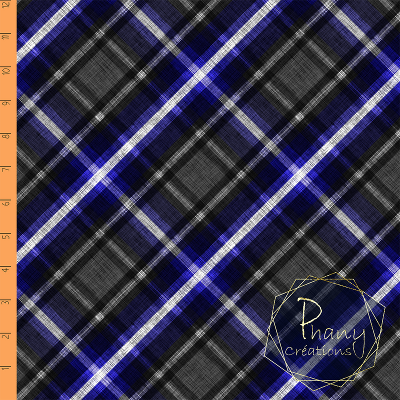 Plaid Bleu
