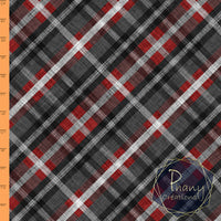 Red Diagonal Plaid